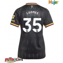 Camiseta Aston Villa Joao Gomes #35 Visitante Equipación para mujer 2026-27 manga corta